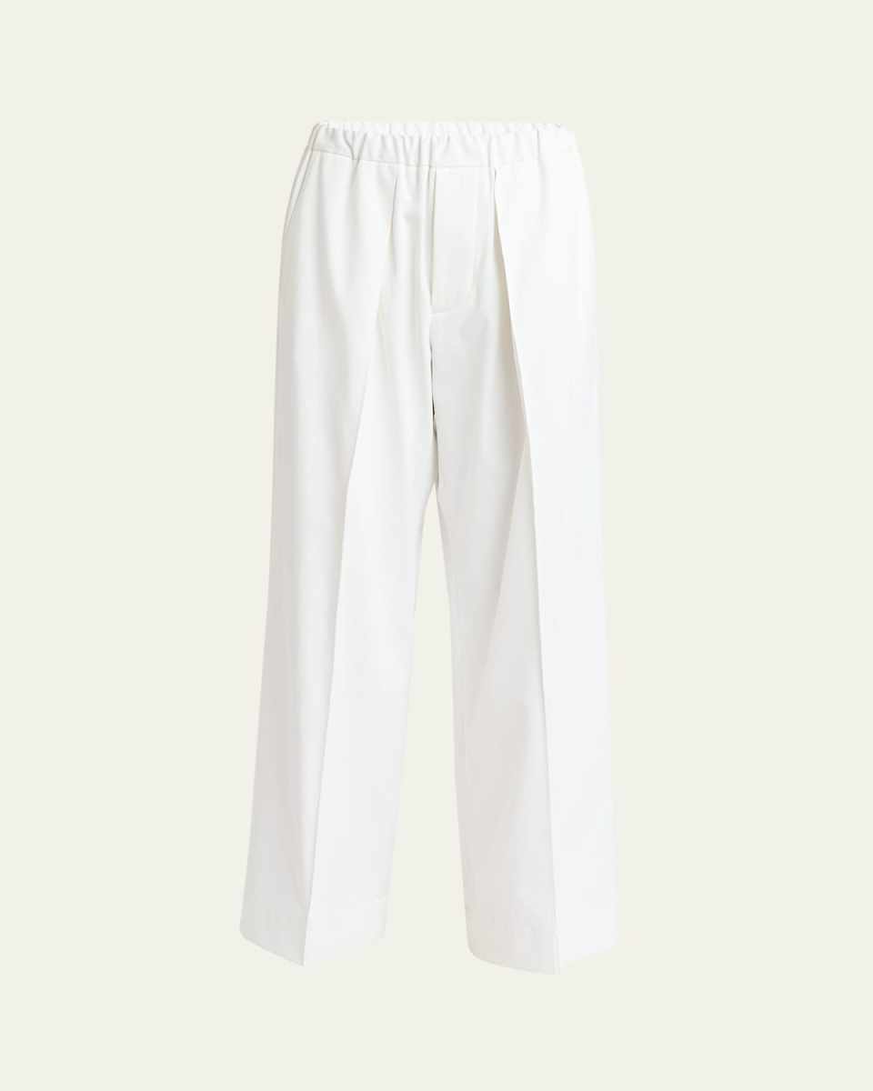 Long Pleated Trousers